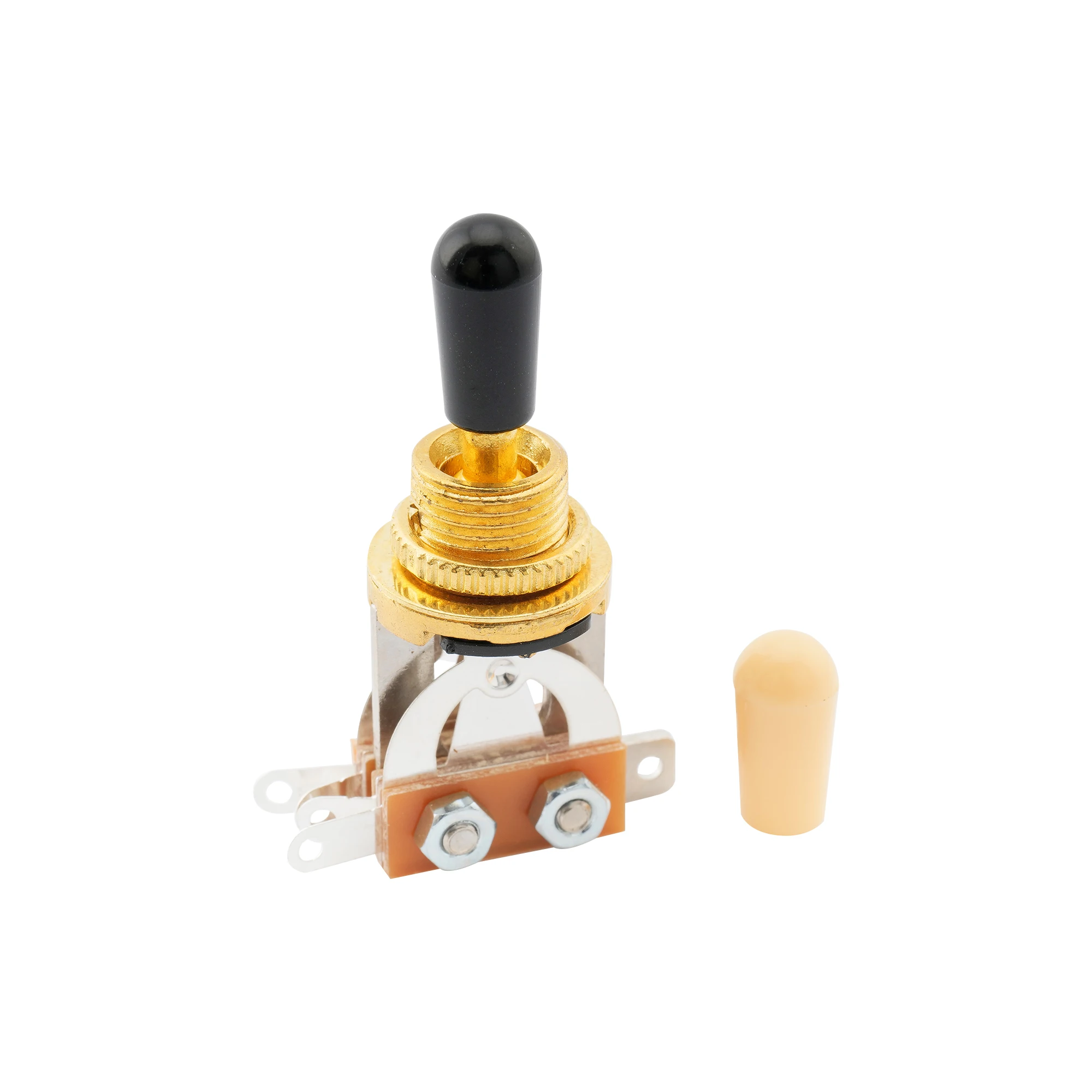 

Musiclily метрический 3 способ гитары пикапа тумблер, золотой верх с Кремовым наконечником