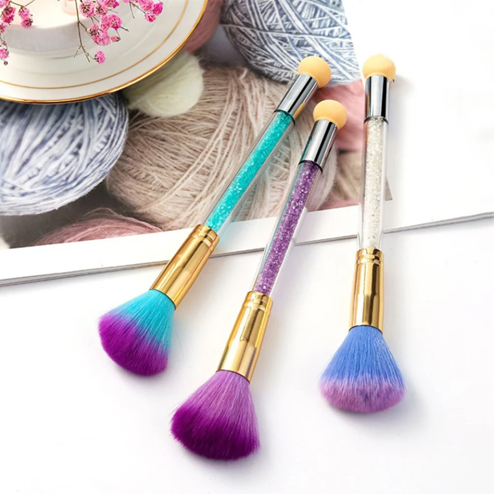 Двухсторонняя ручка для маникюра губка салона спонжи