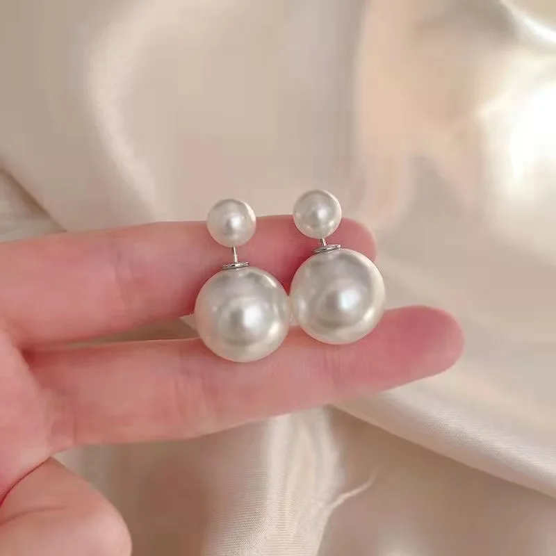 

New In Women Piercing Stud Earrings Imitation Pearls Push-back Trendy Classic Jewelry User Benefits Cheap Free Shipping