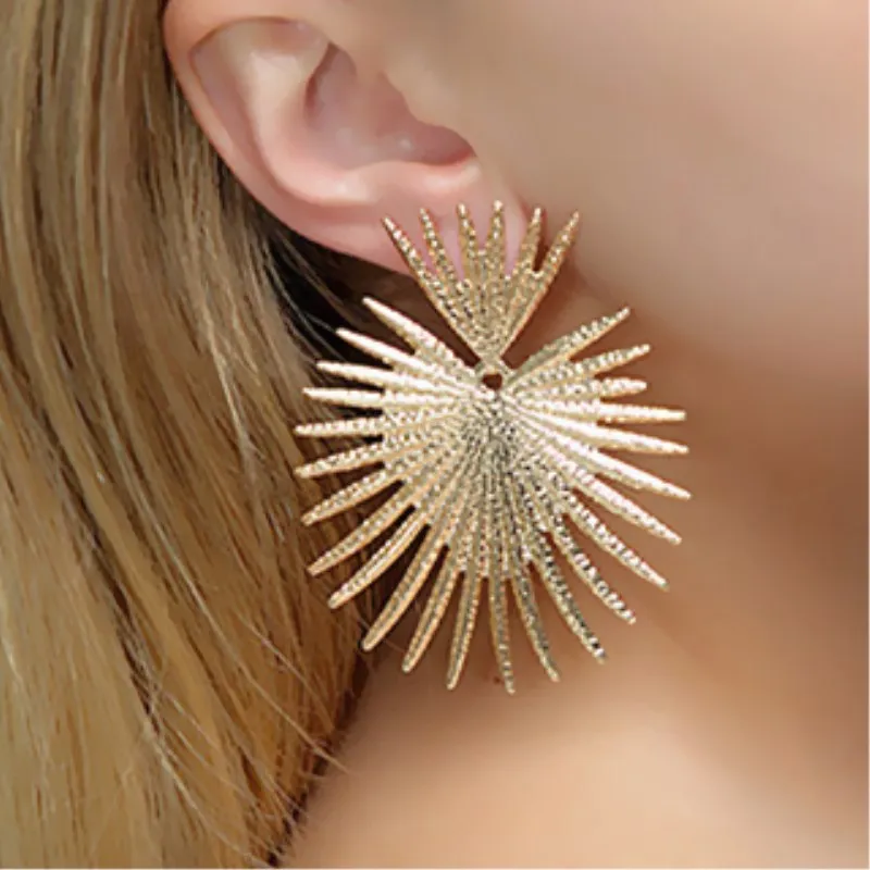 

New Geoemtric Irregular Drop Earrings for Women Personality Exaggerated Gold Metal Party Earrings Oorbellen Earings sutd
