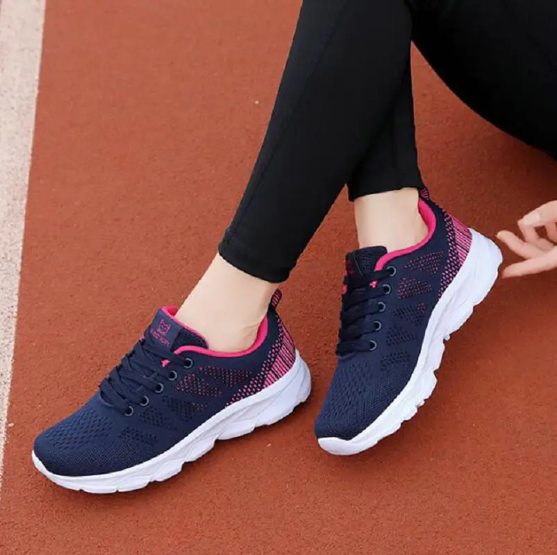 Women Casual Shoes for Women Fashion Breathable Walking Mesh Flat Shoe Sneakers Women 2022 Gym Tenis Feminino Zapatos De Mujer