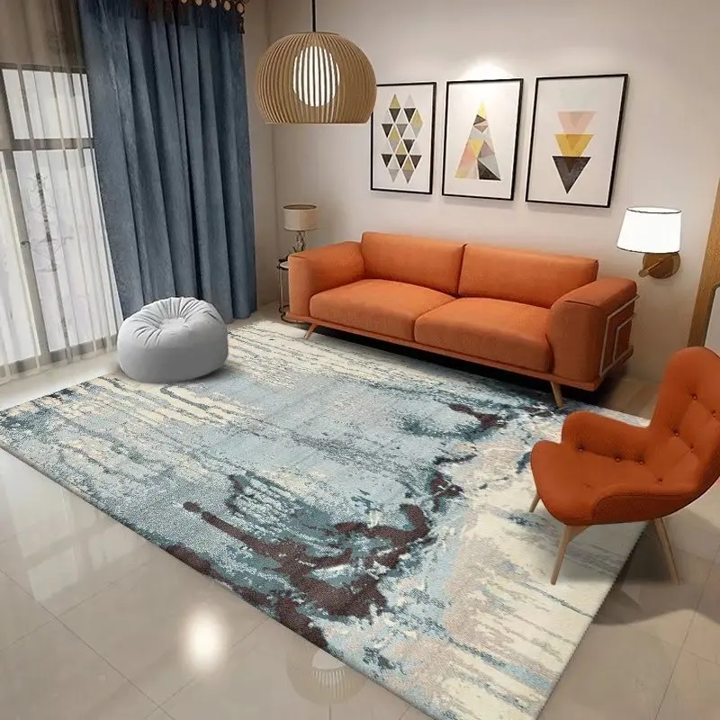 

Modern Nordic Printed Living Room Carpet Bedroom Decoration Kids Room Bedside Floor Mat Non-slip Bath Mat Entrance Door Mat