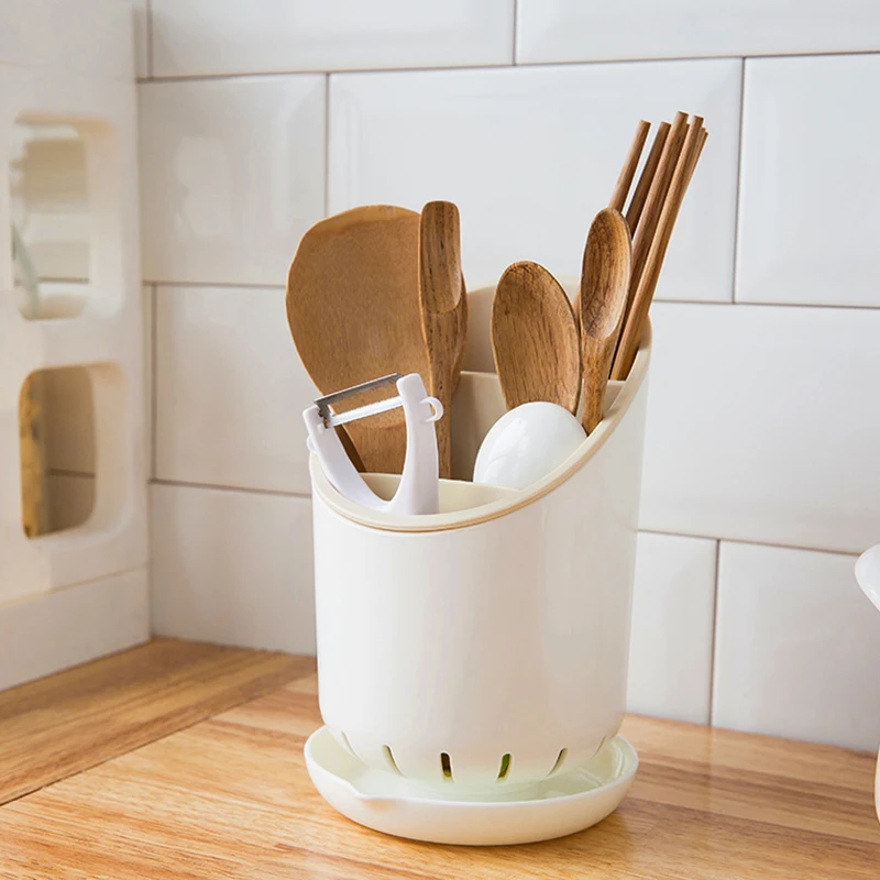 

Grid Chopstick Holder Square Chopstick Cage Large Tableware Drain Rack Creative Multifunctional Storage Rack Kitchen Supplies
