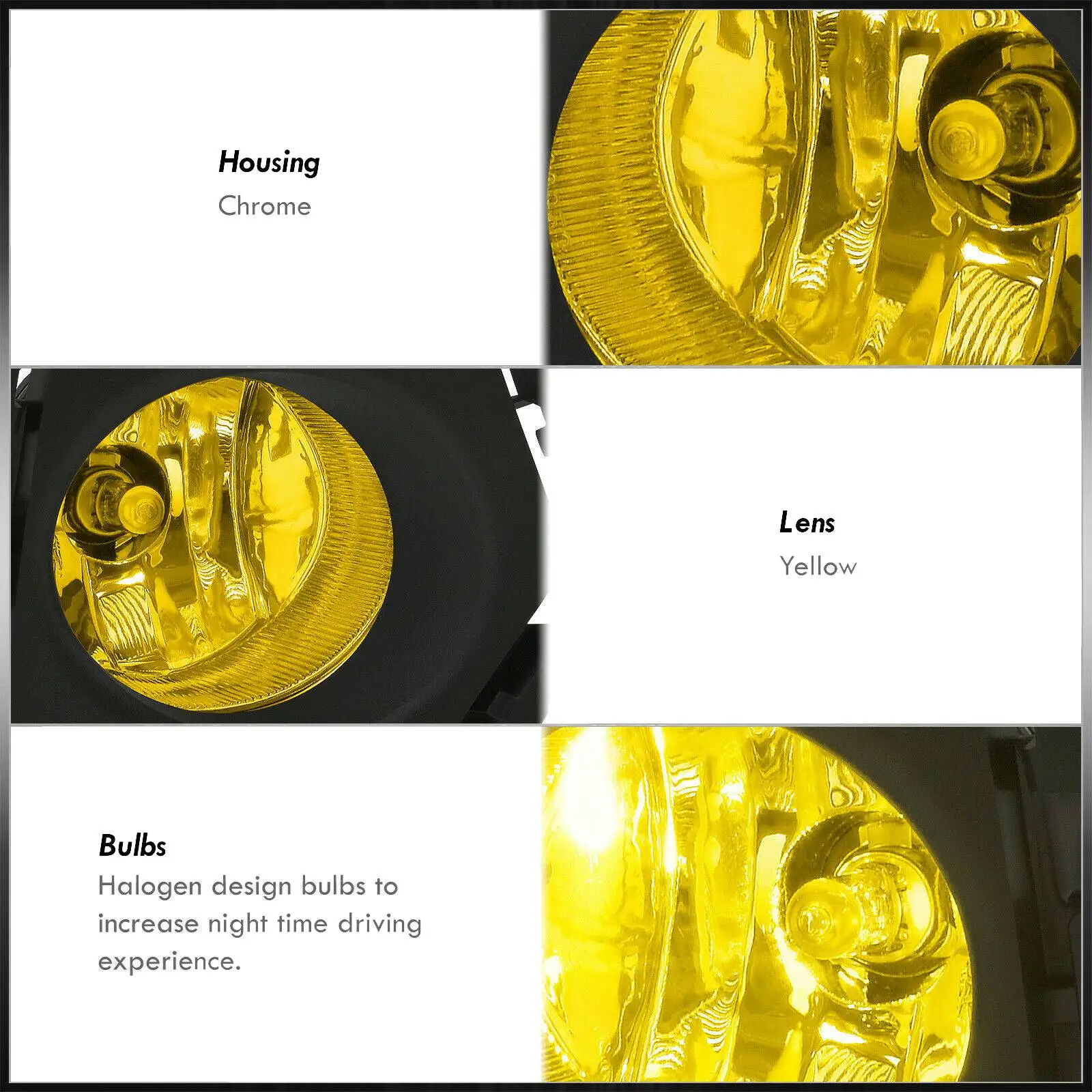 Автомобильный передний бампер желтый противотуманный фонарь лампа заднего