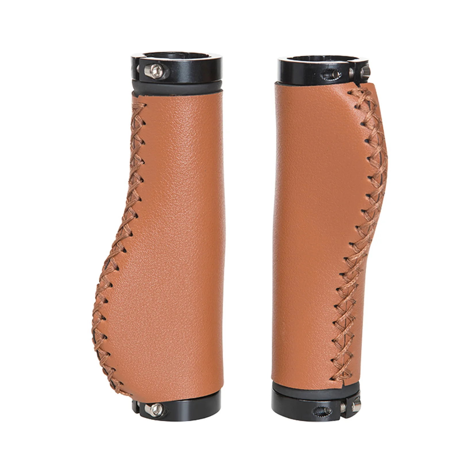 

Leather Handlebar Grips Bicycle Wear-resistant Leather Non-slip Grip Cover Accessories Mountain Bike Handlebar Cover Bike Grip