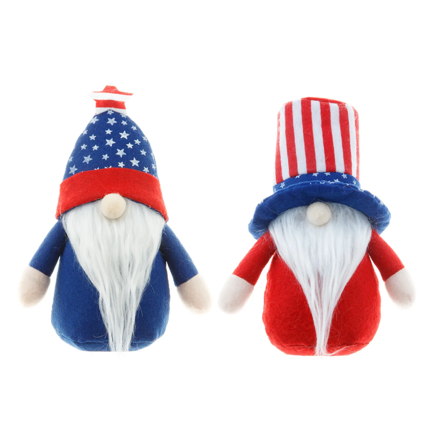 

Decoration 2PC Desktop Room Decoration Plush Patriotic Gnome Living Election Plush toy