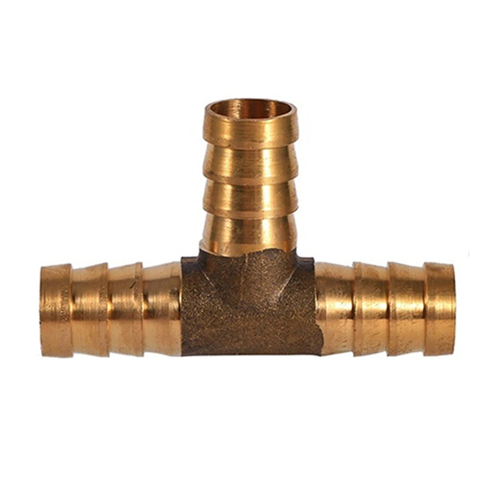 

Solid Brass Hose Joiner T Shape Gas Oil Multifunctional Adapter Pipe Connector Fuel Home Supplies 3 Way Multi Size Practical