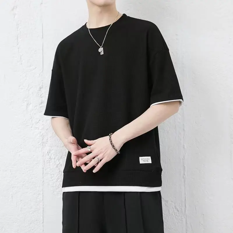

Summer Men's Sets Fashion Korean Tracksuit Men Short Sleeve T Shirts+Sport Shorts Suit Men Casual Men Clothing Mens Joggers Sets