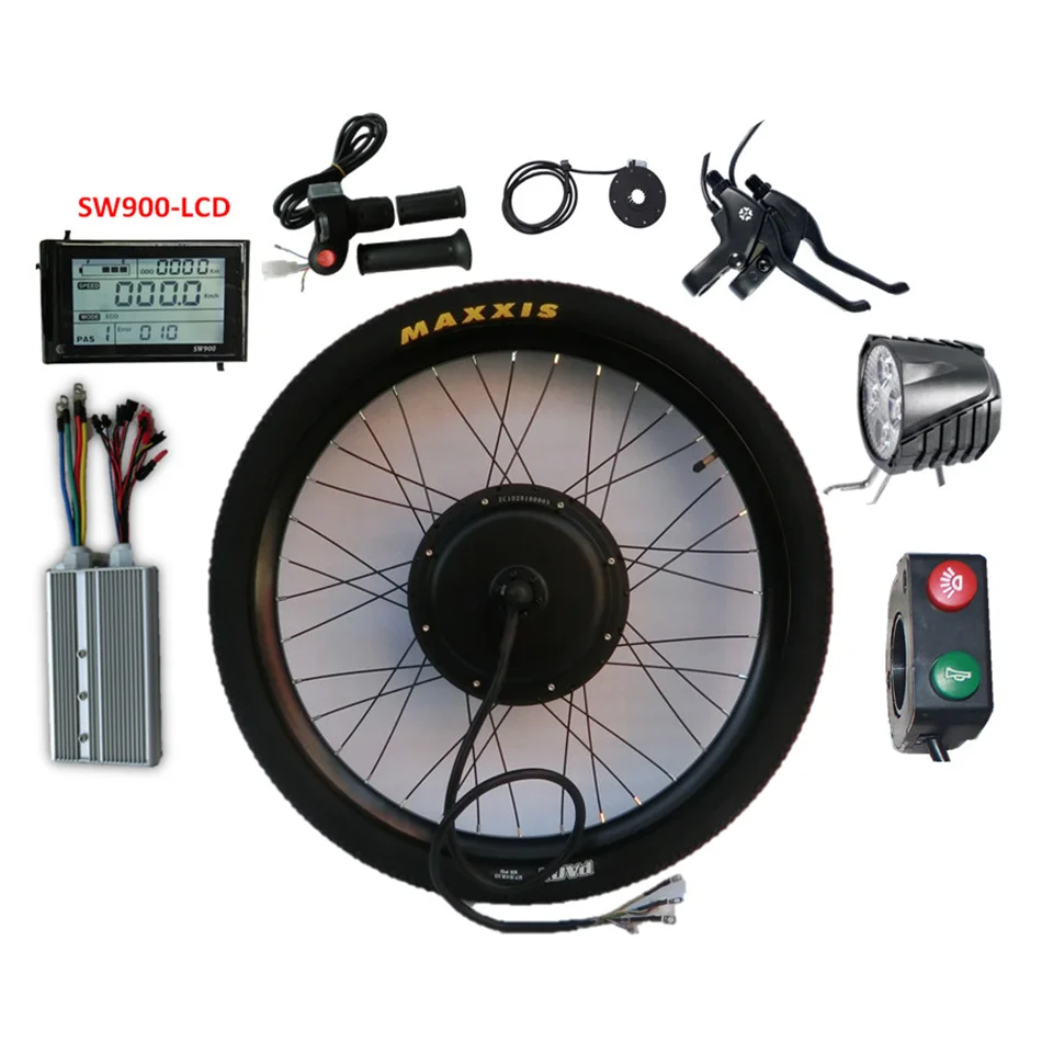 Новый комплект для электровелосипеда 20 дюймов 24 дюйма 26 27 5 700c 28 29 5000 Вт двигателя