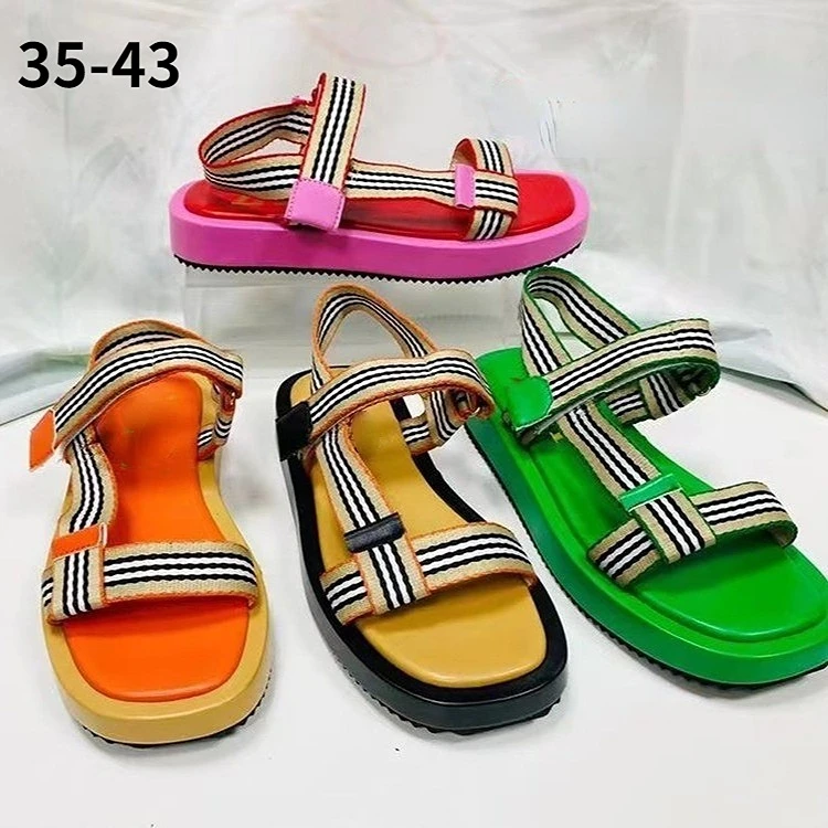 

Women's Casual Outdoor with Elastic Straps Beach Sandals 2023 Summer New Fashion Lovers Non-Slip Platform Shoes Zapatos De Mujer