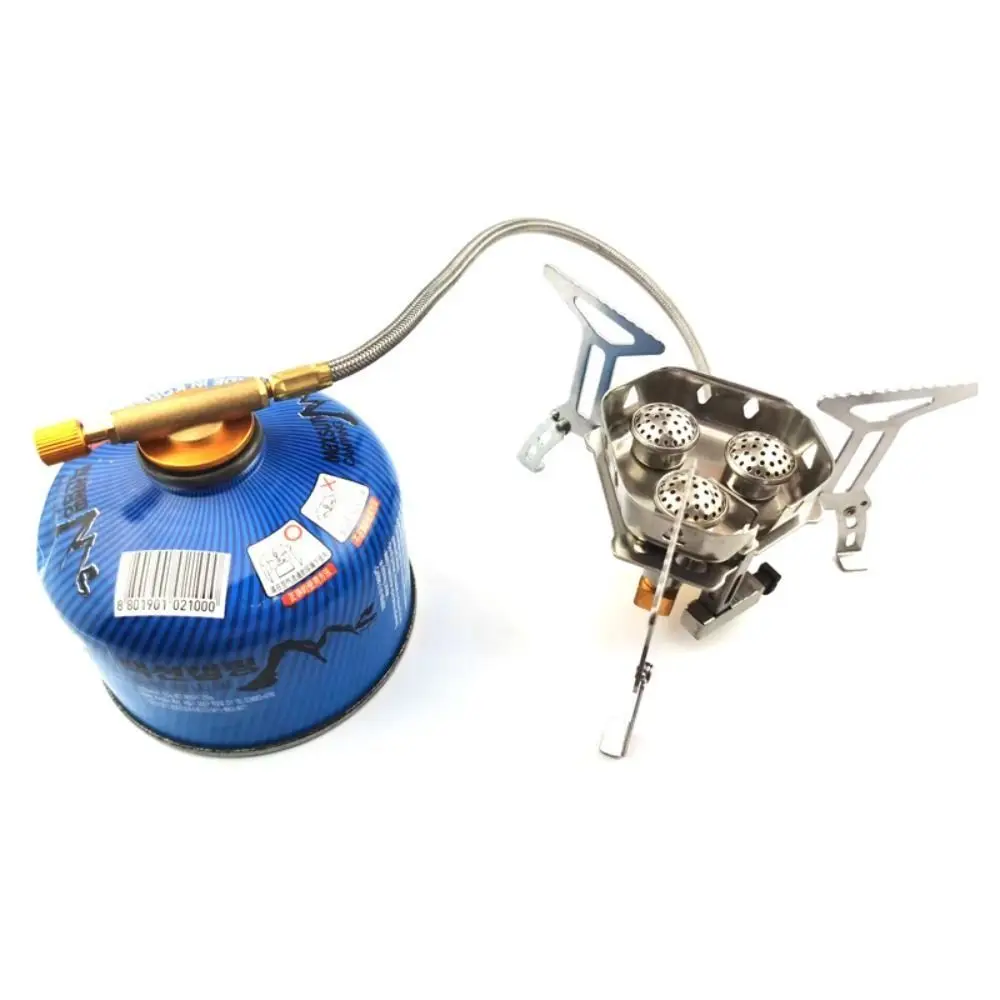 Сверхлегкая горелка для кемпинга ветрозащитная складная походная печь