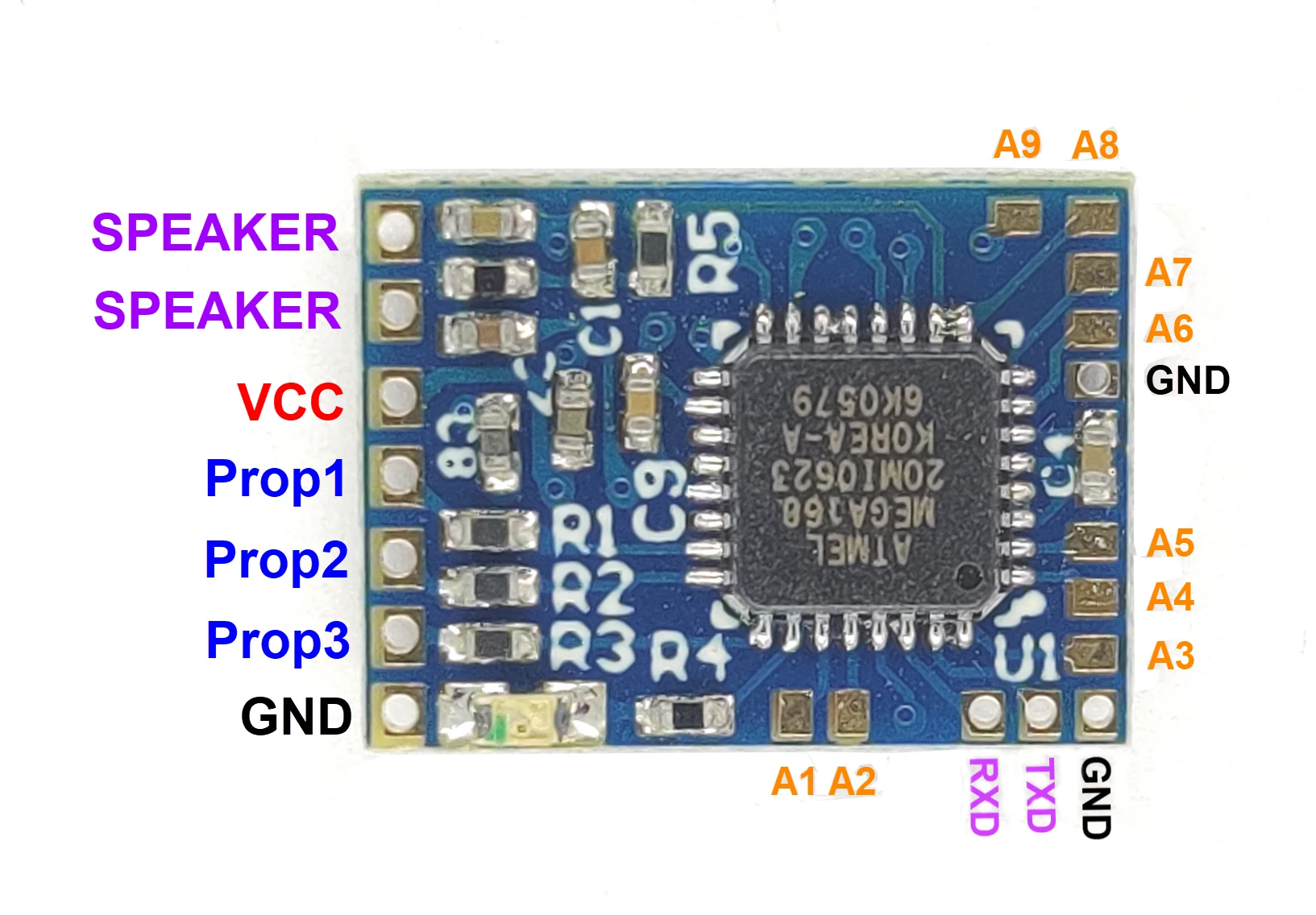 

DasMikro Das87 Tiny Programmable Sound Unit With 9 Channel Light Control For 1/87 Models