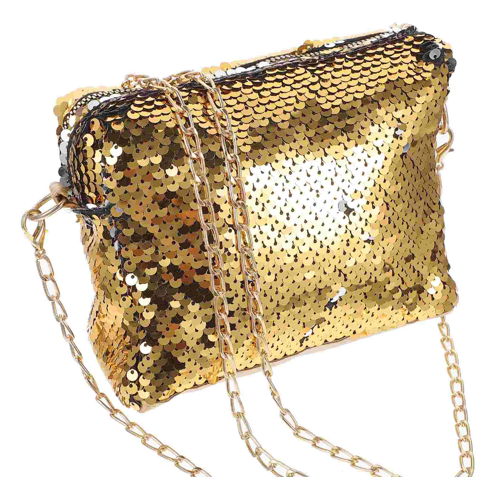 Сумка большой емкости с блестками женский кошелек через плечо удобная текстура