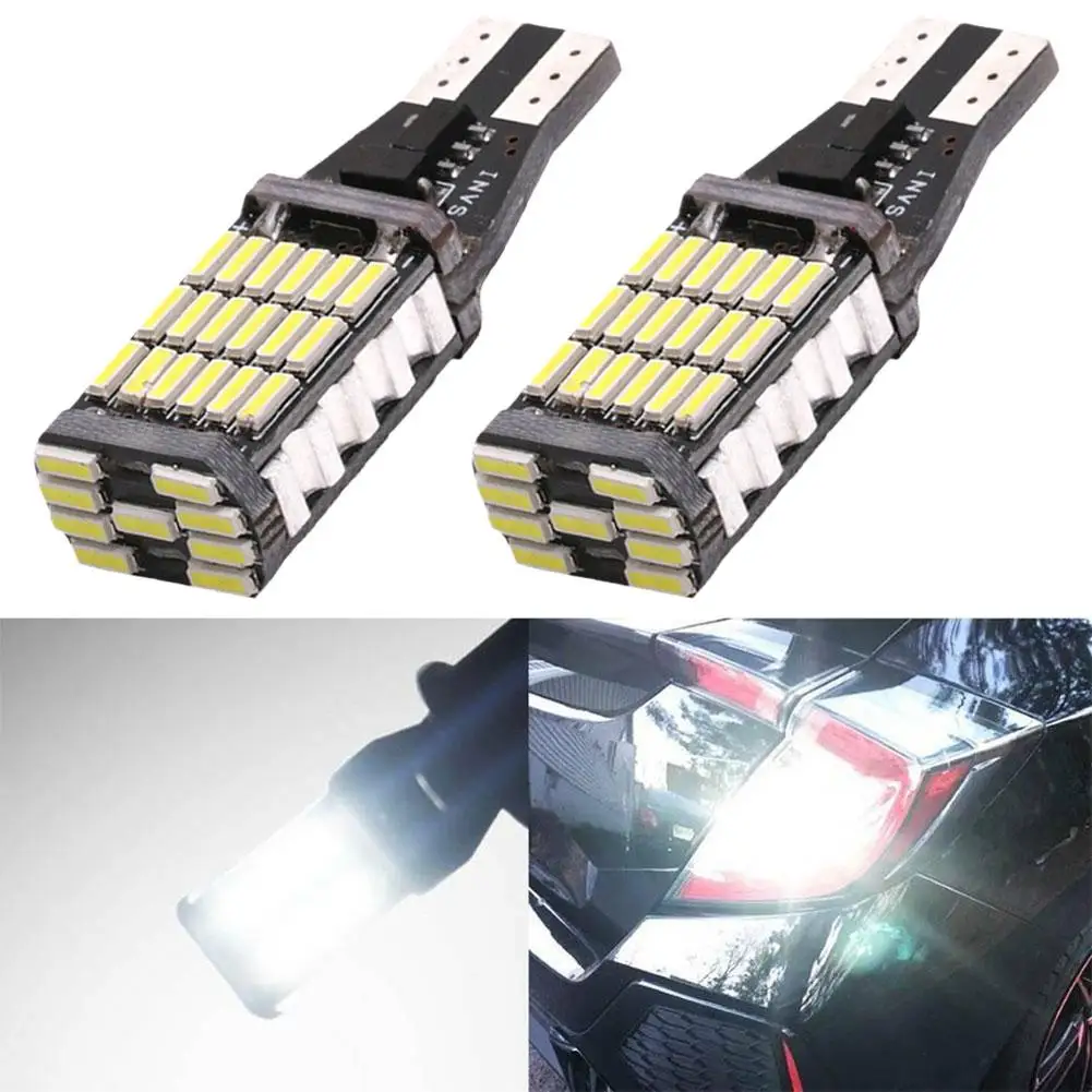 2 шт. светодиодные лампы T15 W16w 921 912 Smd 4014 лм