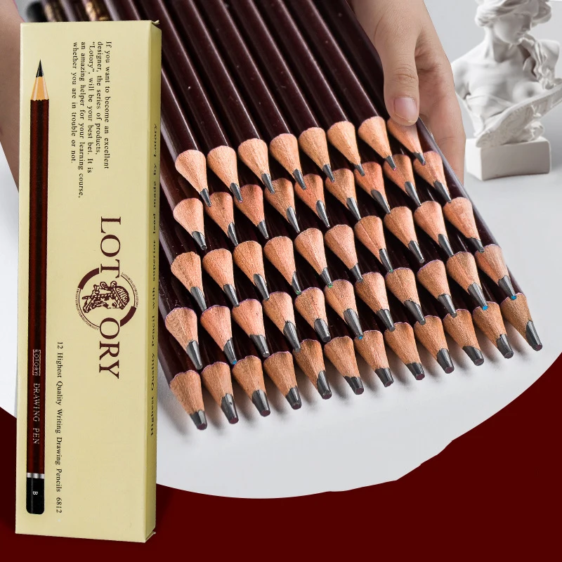 Art Students Sketch Professional Painting Pencil 2b6b8b14b Beginner Extra Thick Soft Charcoal Art Supplies