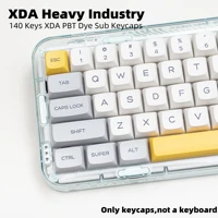 140 keys pbt keycap xda profile dye sub heavy industry personalized keycaps for cherry mx switch gaming mechanical keyboard