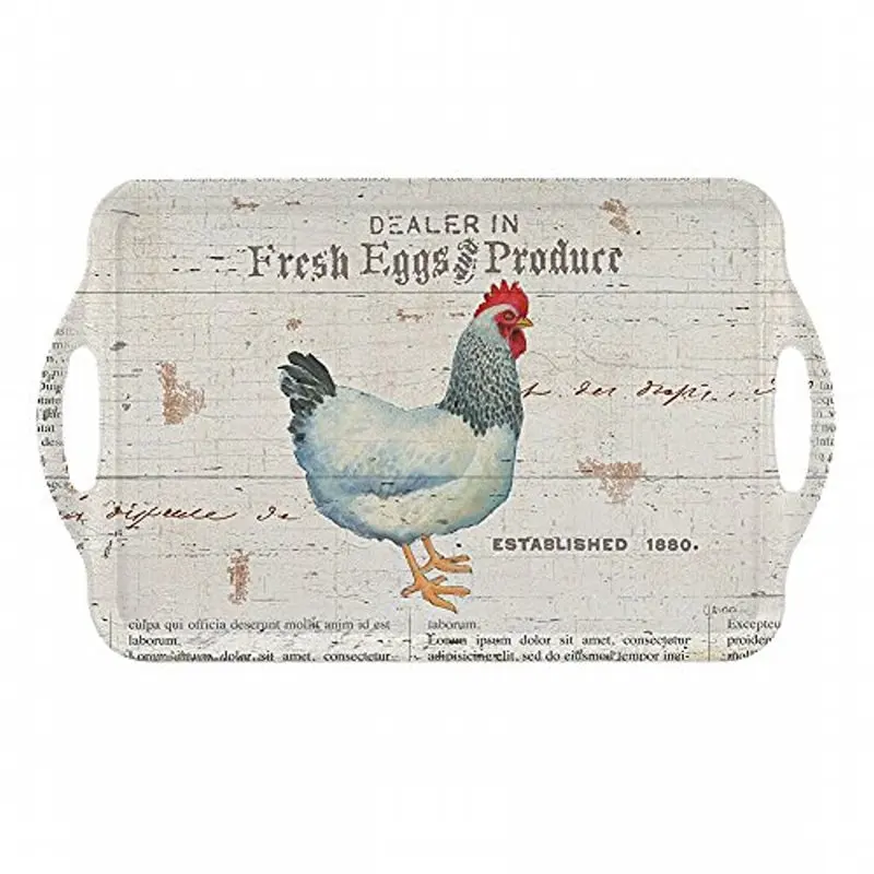 

The Farm Large Melamine Handled Tray