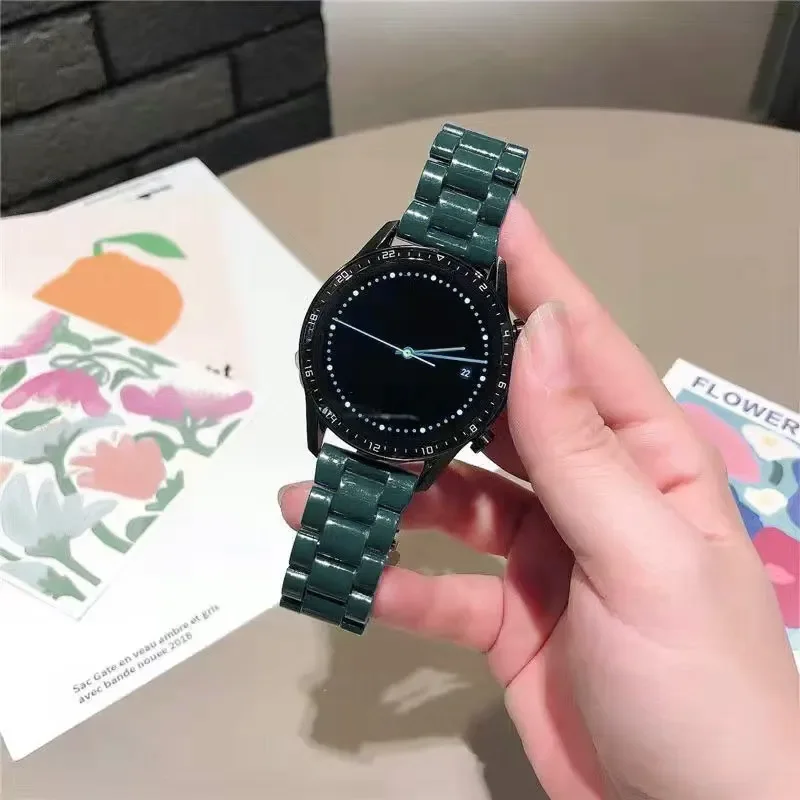 Фото Candy strap For Samsung Galaxy watch 7/FE/6/5pro/Classic/Active 2/Gear S3 20-22mm watch band resin bracelet Huawei GT 2/2e/3 pro №4