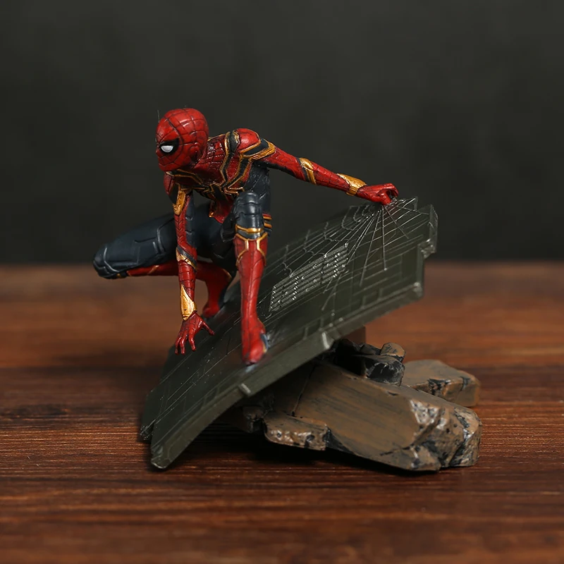 Фигурка Мстителей Капитан Америка Человек-паук Железный человек Марк МК 50 ПВХ