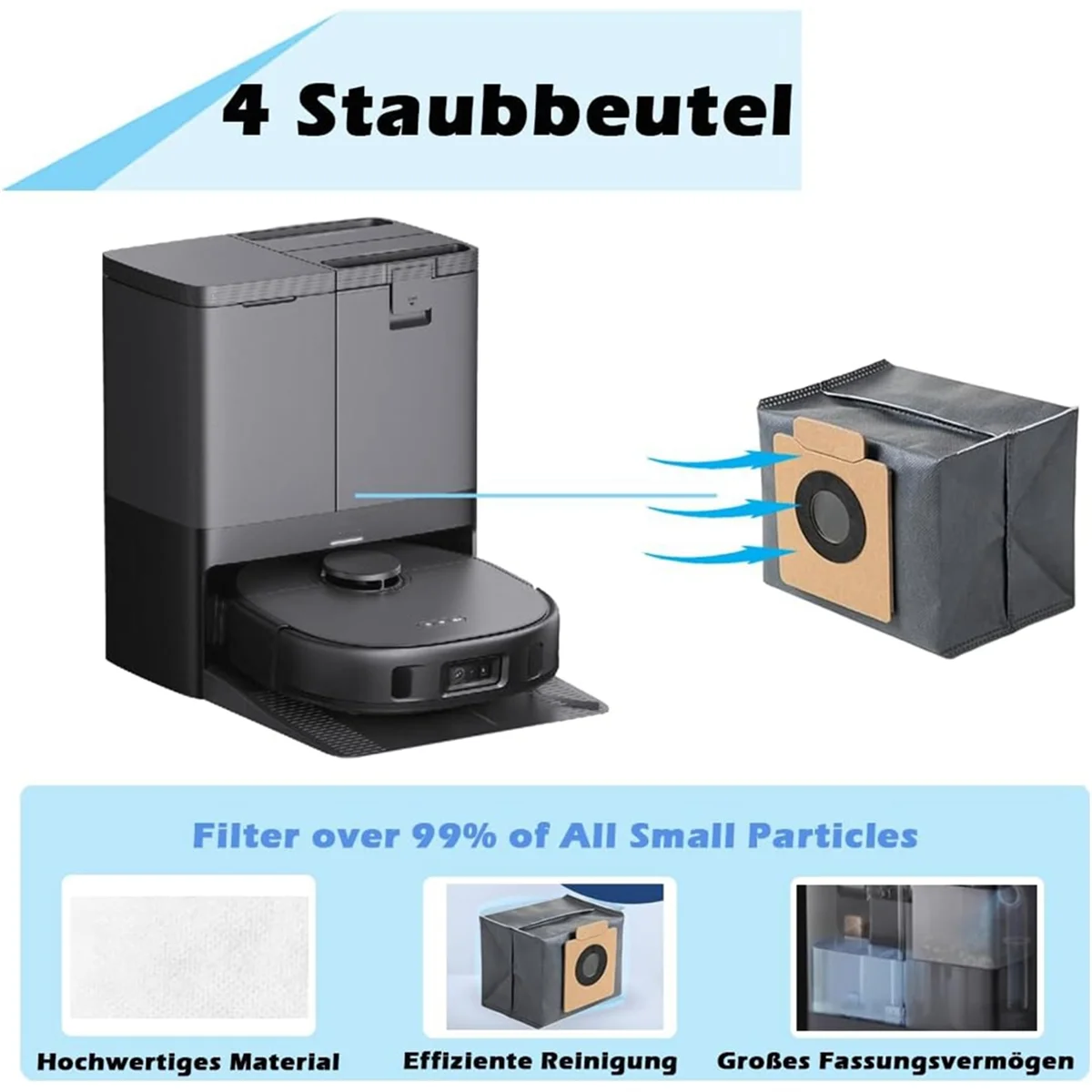 Для робота-пылесоса Eufy X10 Pro Omni основная боковая щетка фильтры НЕРА Швабра