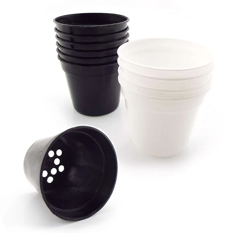 Маленький пластиковый круглый цветочный горшок украшение для дома и офиса