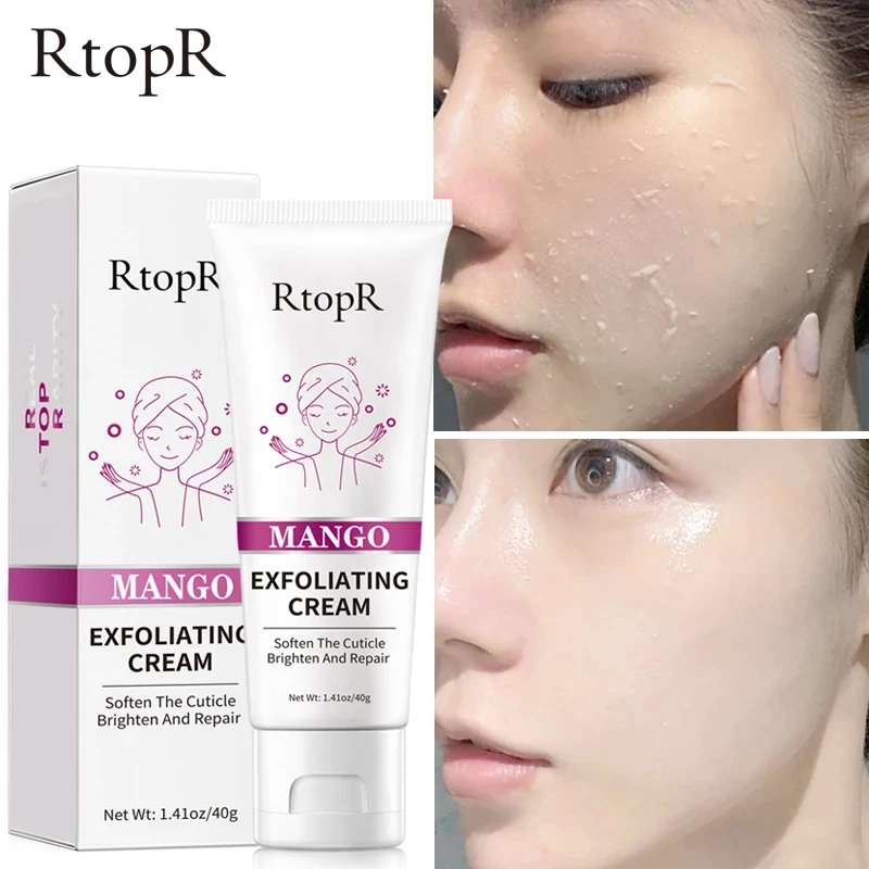 

RtopR Facial Exfoliating Mousse Peeling Gel Face Scrub Deep Remove Cleaning Smooth Moisturizing Whitening Skin Exfoliator Cream