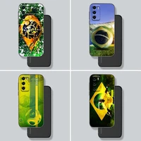 phone case for huawei p30 p40 p10 p20 lite p50 pro p smart z 2019 2020 silicone cover football brazil brazilian flag cases funda