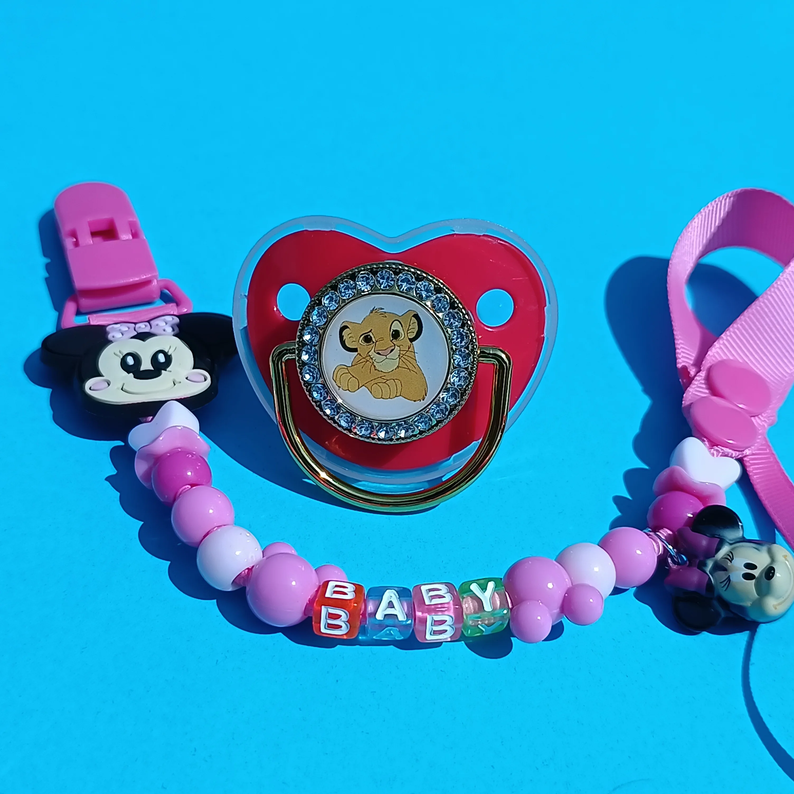 Прозрачная Серебряная пустышка