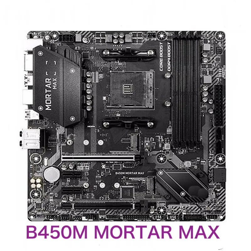 

For MSI B450M MORTAR MAX Desktop Motherboard DDR4 MicroATX Socket AM4 Mainboard 100% Tested OK Fully Work