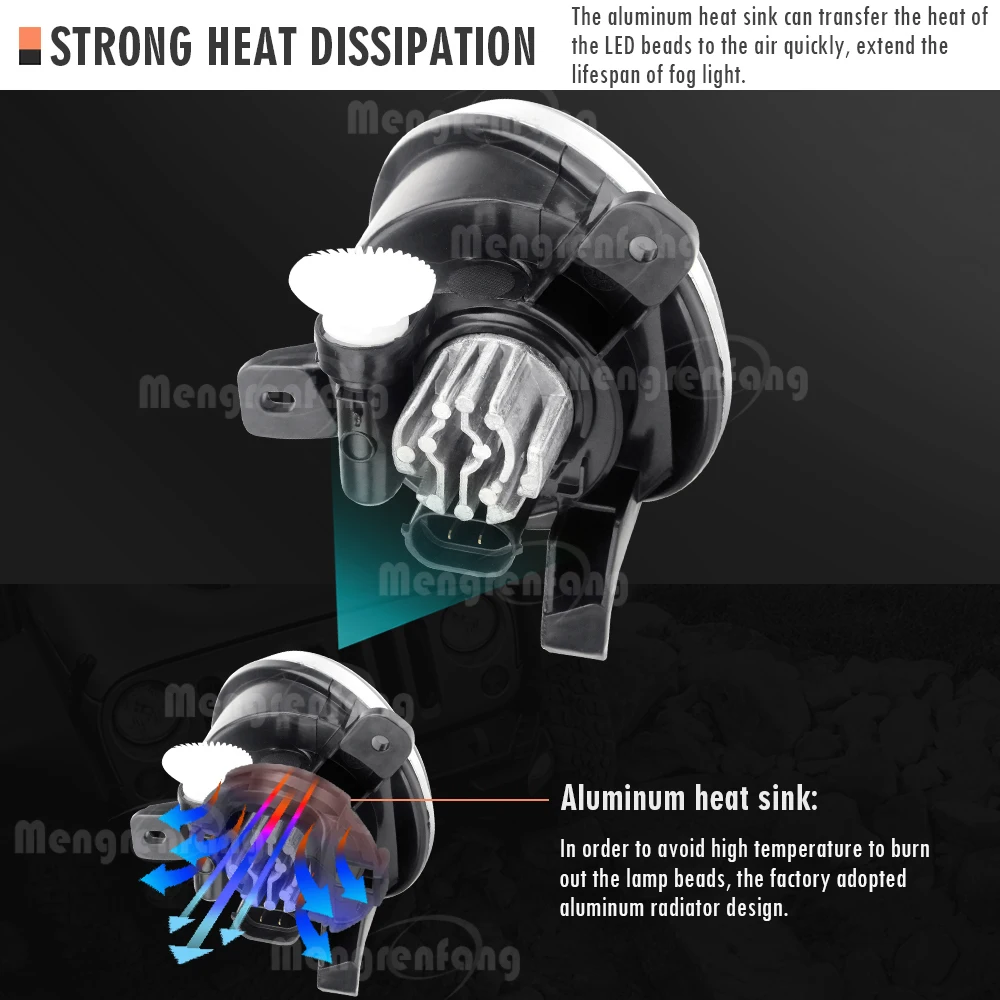 30 Вт H11 Автомобильные передние светодиодные противотуманные фары с Angel Eye DRL