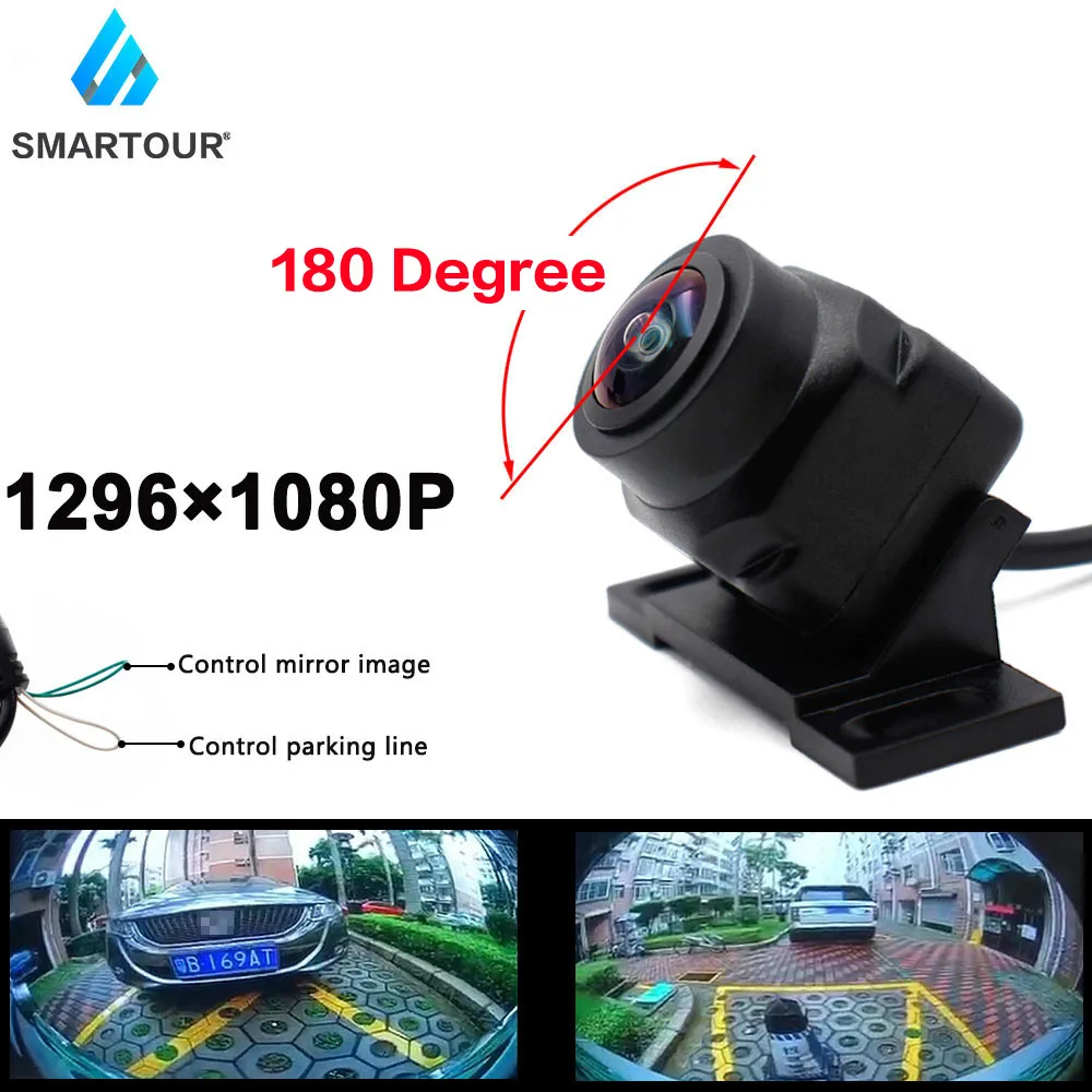 

180 градусов объектив рыбий глаз автомобильная универсальная HD 1080P камера заднего вида для парковки Starlight ночное видение Автомобильная камер...