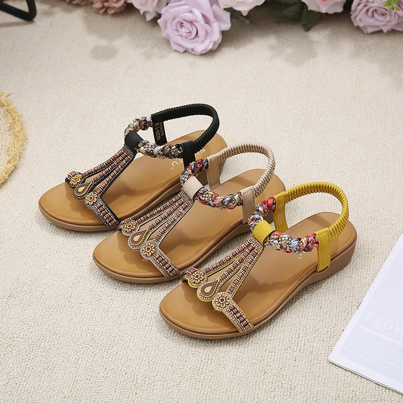 Women's Sandals Summer 2023 Designer Platform Shoes Ladies Wedges Elegant Pumps Fashion Beach Party Roman Sandals Plus Size 42