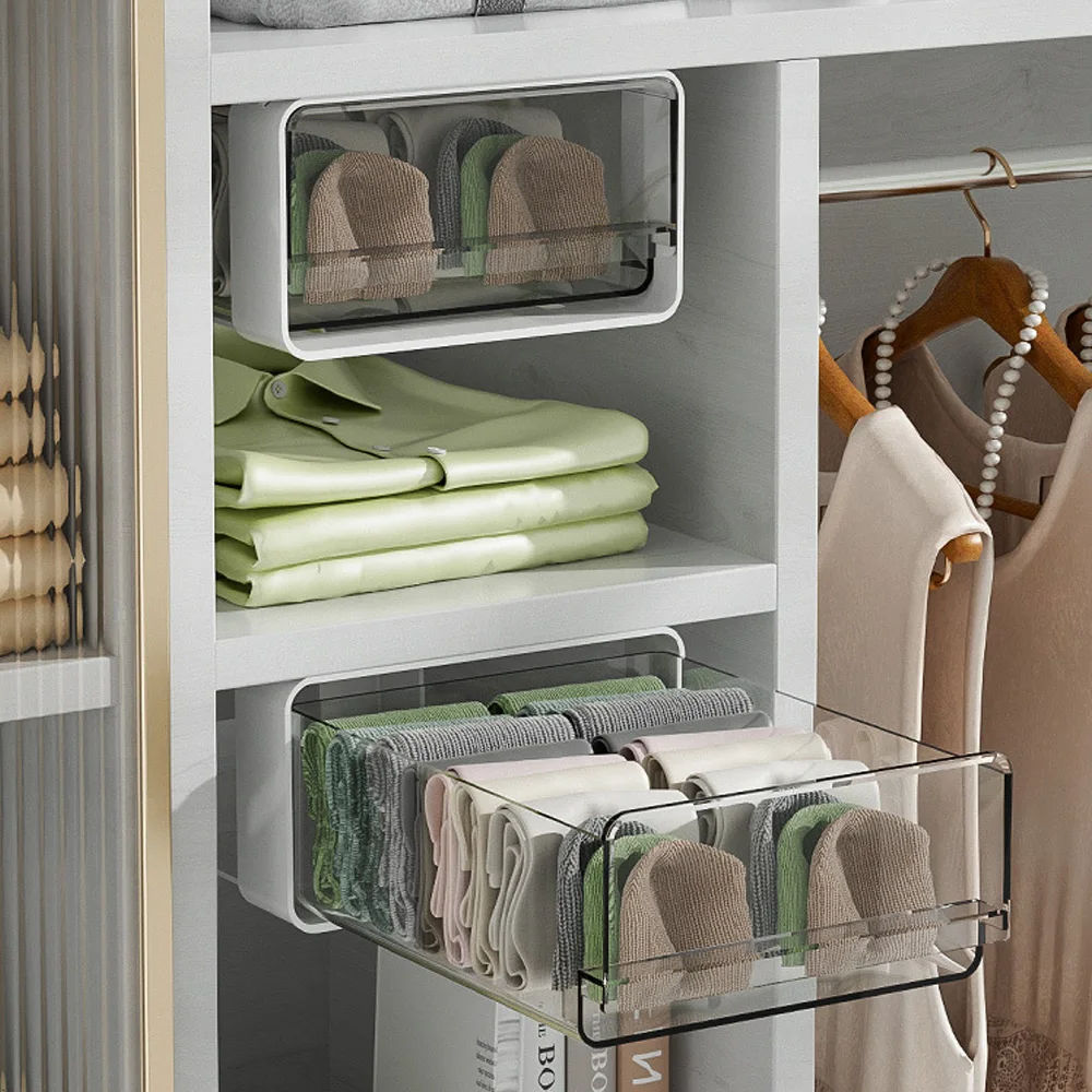 Самоклеящийся ящик для хранения подставка скрытая коробка органайзер