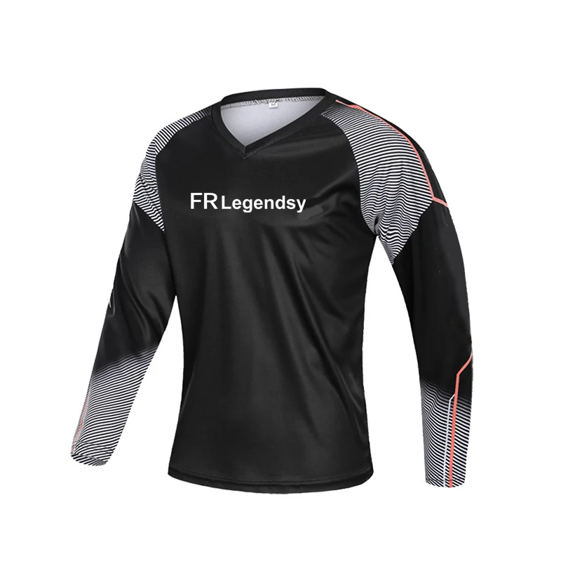 

2022 Cycling Jerseys Men Autumn V Neck Bike Long Sleeve Breathable T-shirts Riding Jersey Fishing Hiking Mtb Cycling Tops Man