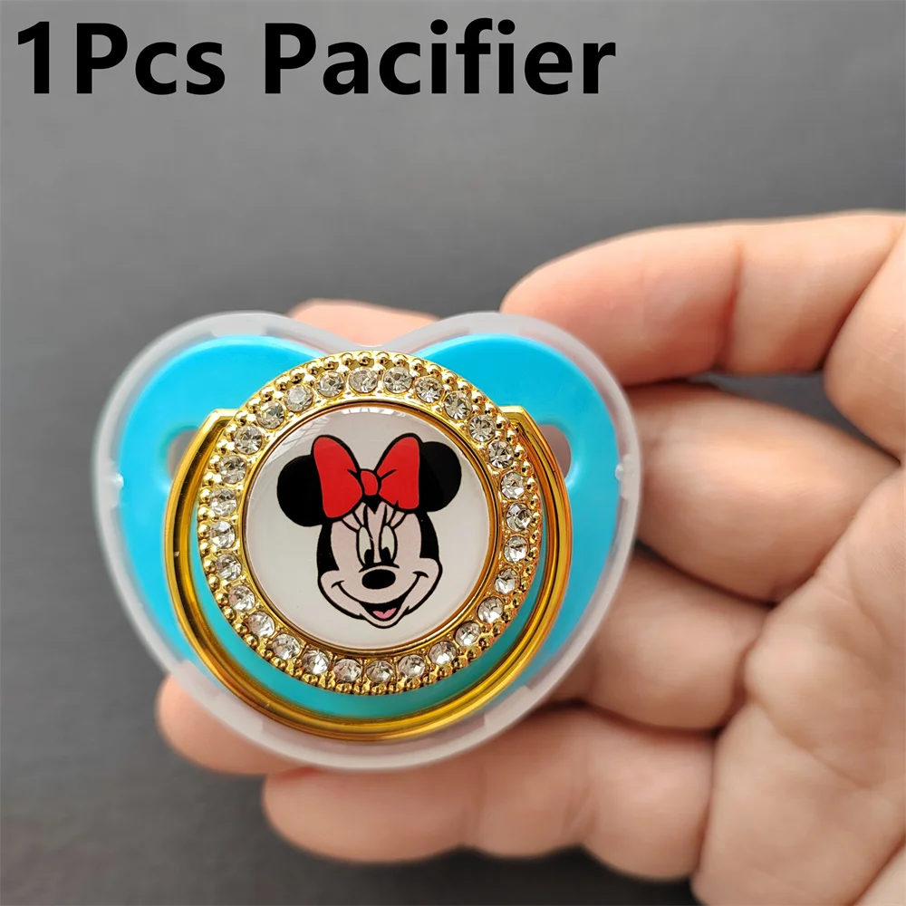 

Minnie Mouse Cartoon Print Baby Teeth Chew Training Bite Nippler Toys Newborn BPA Free Silicone Safety Dummy Teat Sleeping