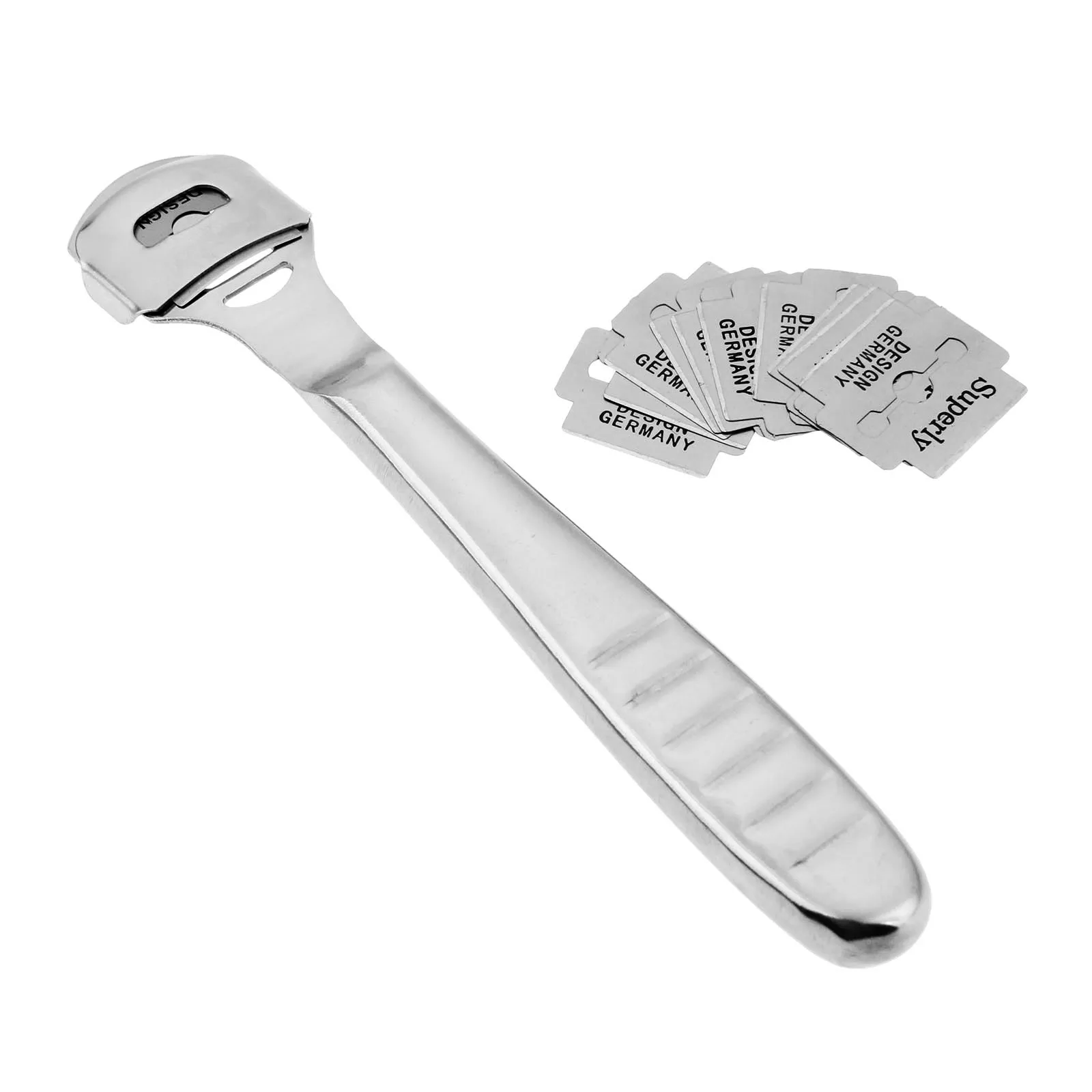 

1kit Leather Skiving Knife+10 Blades Professional Thinning Cortical Hard Leather Tool Craft Working Sewing DIY Purse 14.7cm Long