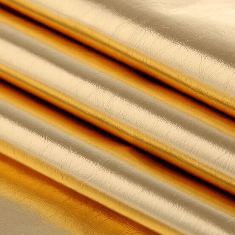 Мягкая ткань для косплея Золотая искусственная кожа изготовления поделок