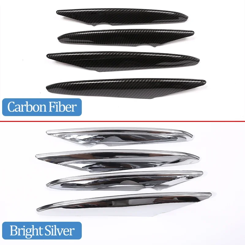 

ABS хромированный воздухозаборник, автомобильные аксессуары для GLC Class X253 GLC260 GLC300 2017-2019, 4 шт.