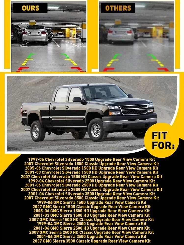 Ручка задней двери камера заднего вида с камерой и жгутом проводов для GMC Sierra