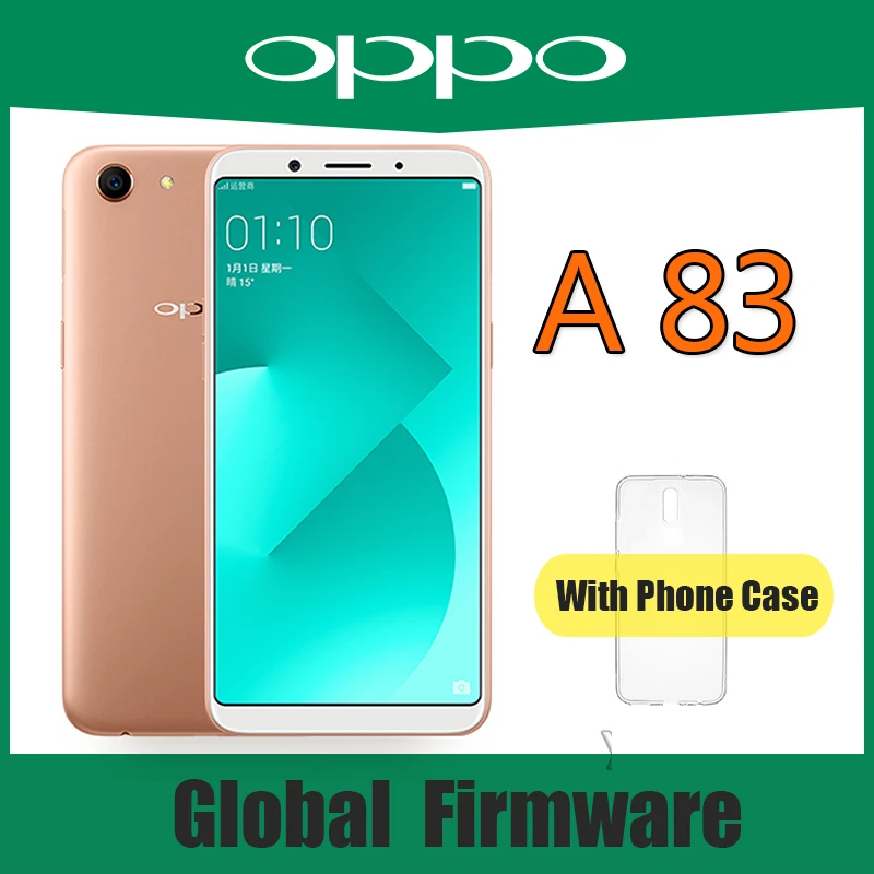 Original Smartphone OPPO A83 Cell Phone,4GB 64GB Cellphone 5.7 inches Screen CPU Mediatek MT6763T Helio P23 Dual SIM