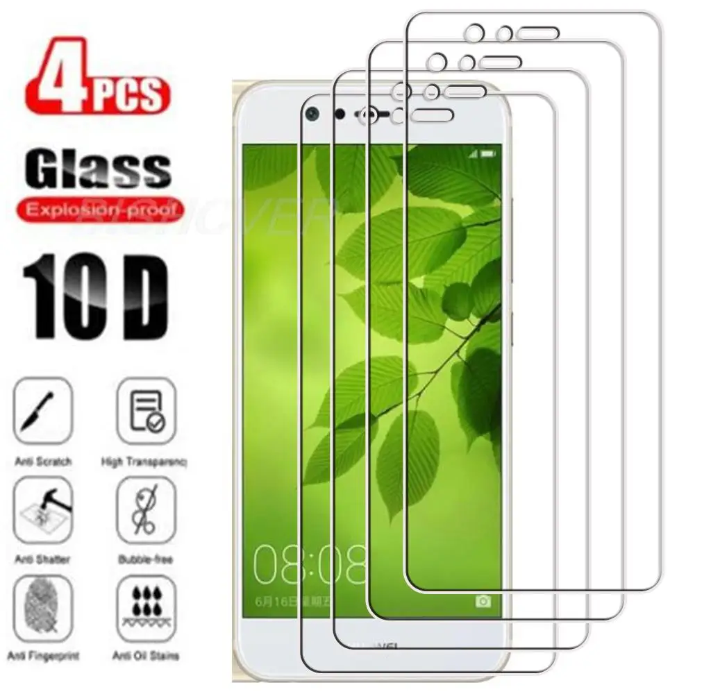 

4Pcs Tempered Glass For Huawei Nova 2 5" 2017 PIC-AL00, PIC-TL00, PIC-LX9, HWV31 Screen Protector Protective Glass Film 9H