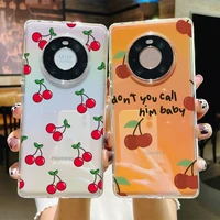 pink cherries cherry phone case for samsung s20 ultra s30 for redmi 8 for xiaomi note10 for huawei y6 y5 cover