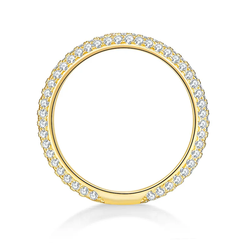 Женское кольцо из серебра 925 пробы с золотым покрытием