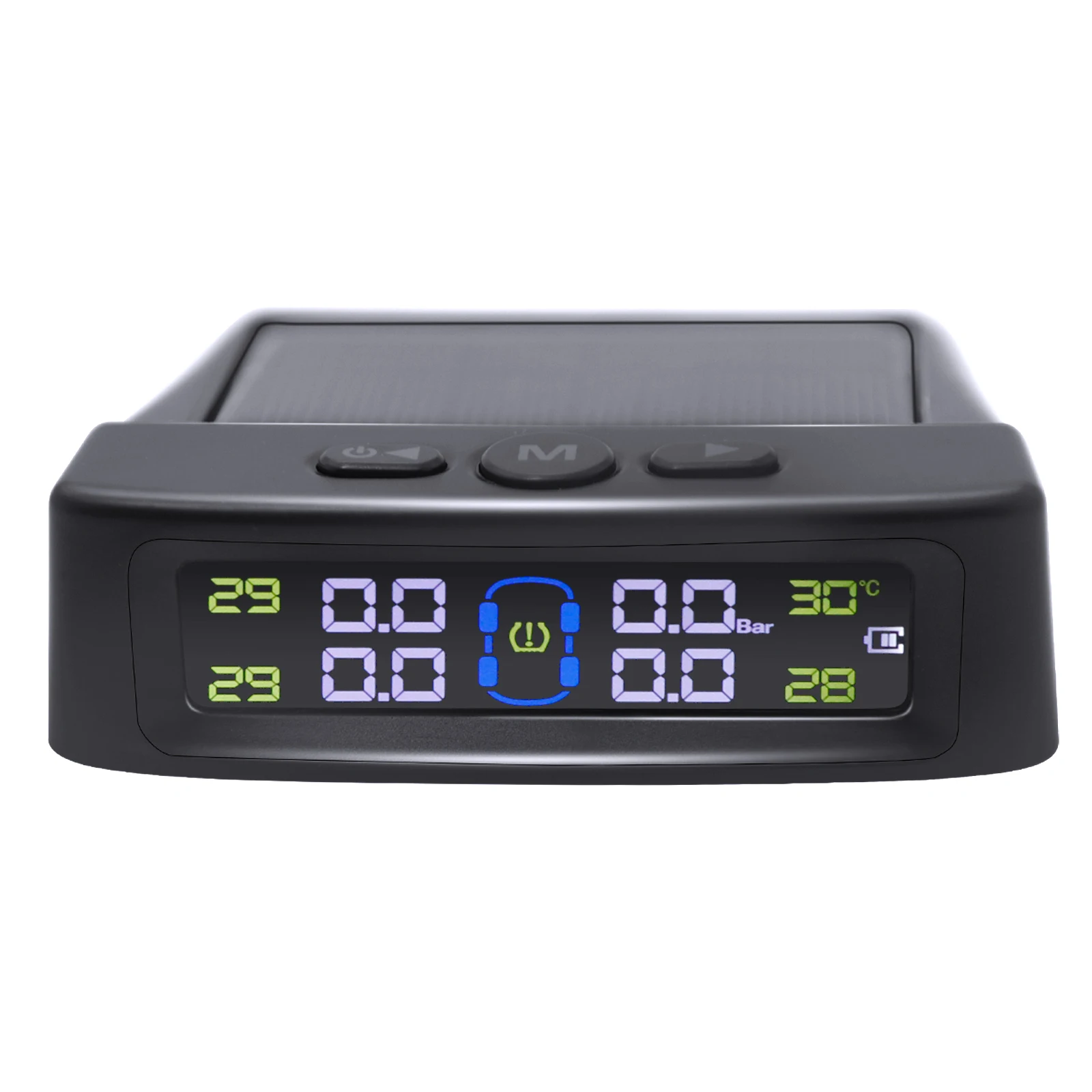 Система контроля давления в шинах с солнечной батареей и 4 датчиками