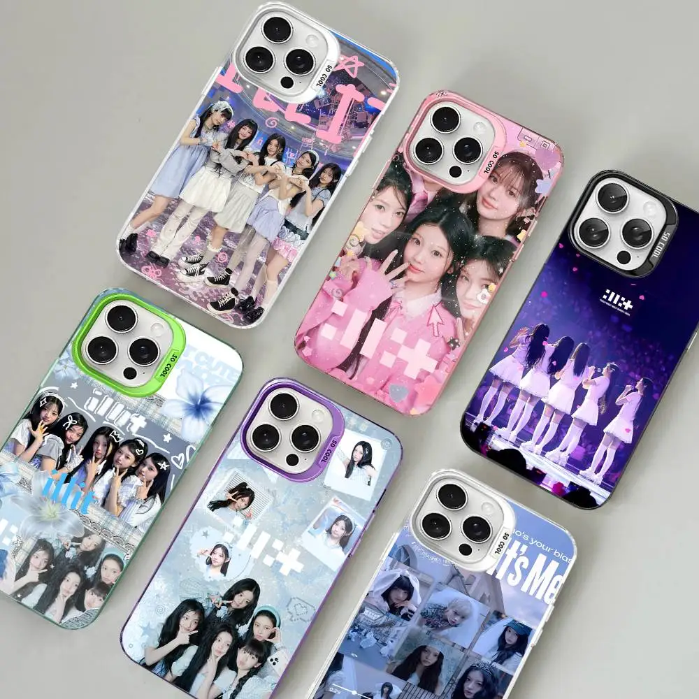 Фото Чехол для телефона Kpop Group I-Illit для iPhone 17 16 15 14 13 12 11 Pro Max Plus, серебристый цвет. №4