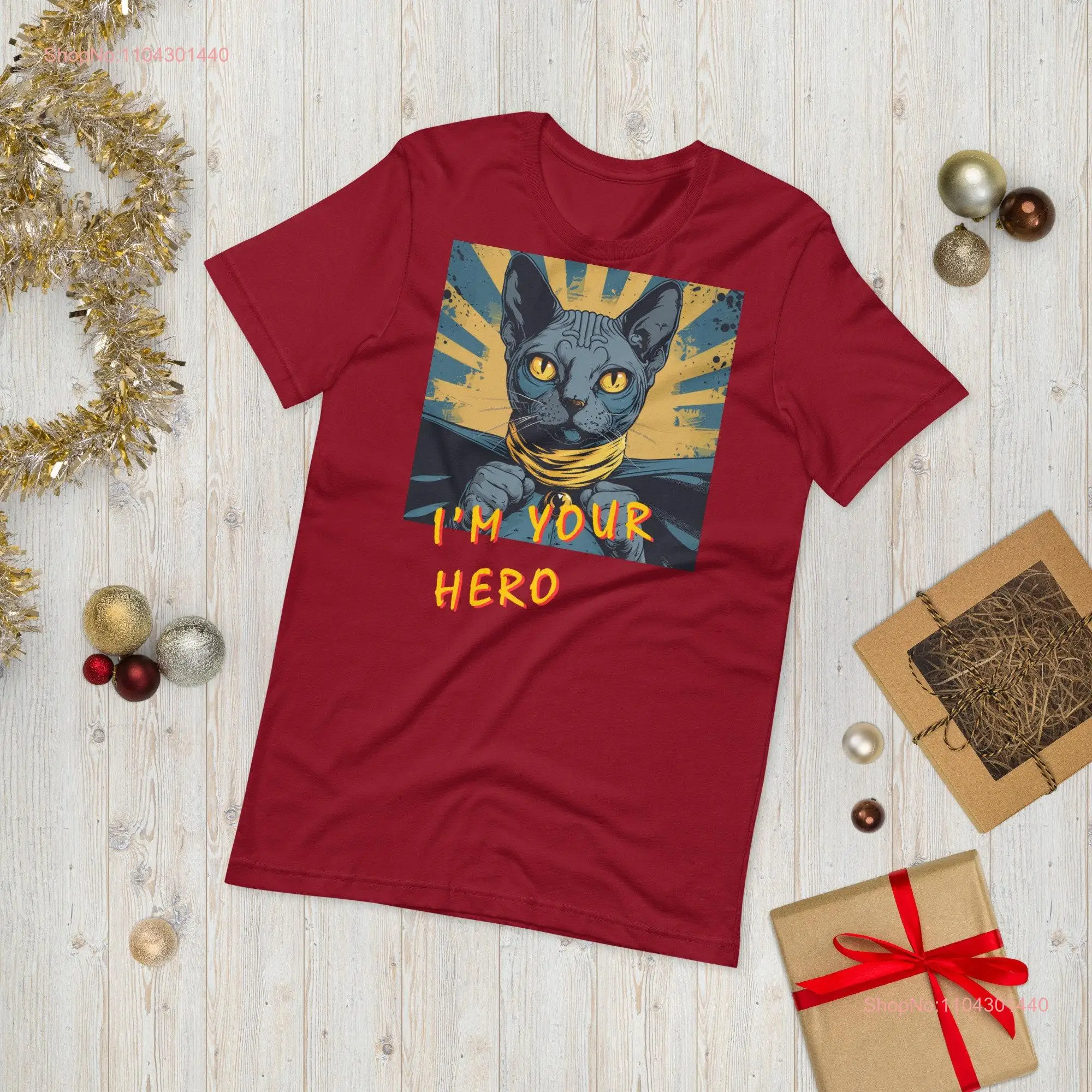 Футболка I AM YOUR HERO Sphinx Cat для влюбленных с длинными или короткими рукавами