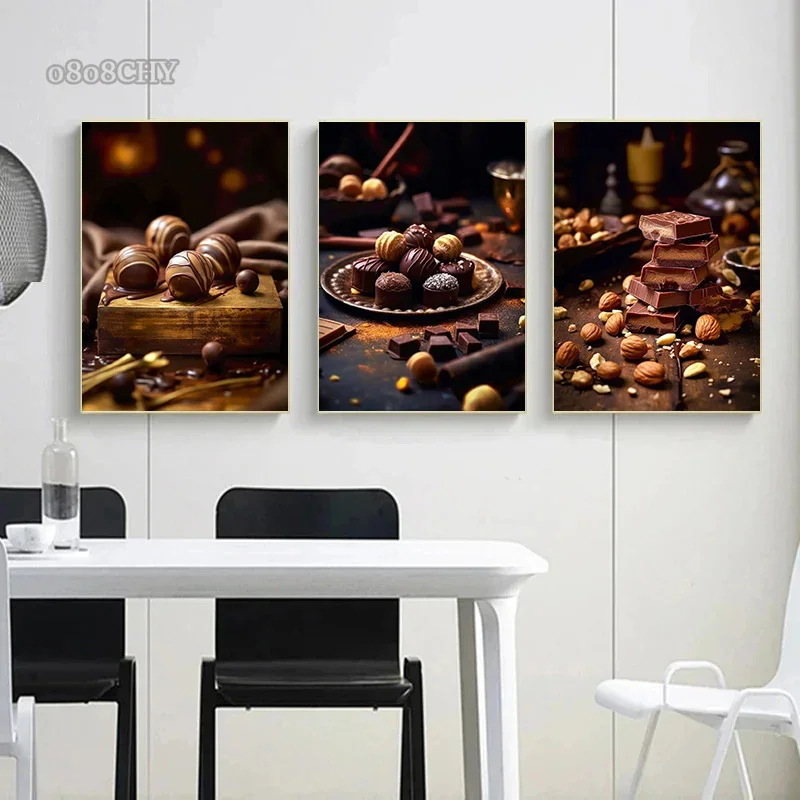 Картина на холсте с изображением шоколада
