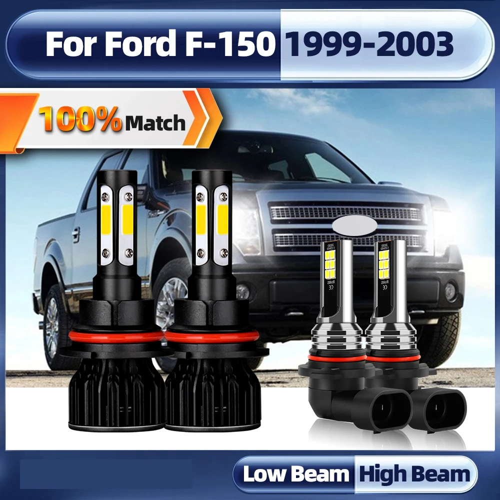 

40000LM 9007 Canbus LED Headlight Bulbs Turbo Car Light 9005 HB3 CSP Chip Auto Fog Lamp For Ford F-150 1999 2000 2001 2002 2003