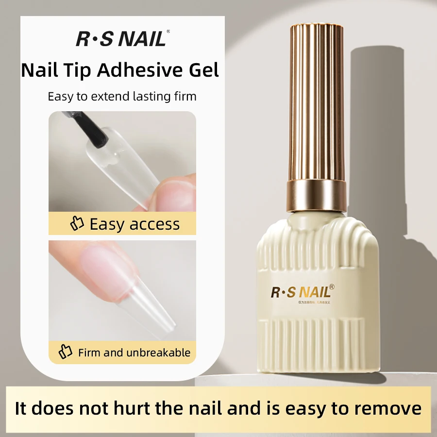 RS NAIL 10 г Клейкий гель для накладных кончиков ногтей наращивания Супер прочный
