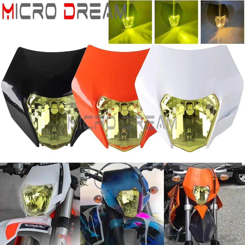 Для TC TX TE 125 300 FC FE FX 250 350 EXC EXC-F 450 SMC R внедорожная мотоциклетная фара головного света